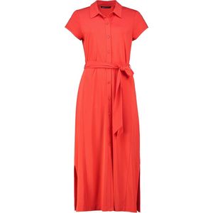 Expresso - Floor - A-lijn Jurk - Zwart - Viscose, Polyester, Elastaan