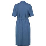 Eira - Jerseyjurk - Blauw - Modal/Polyester Mix - Korte Mouwen