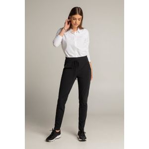 Expresso Slim Fit Broek Xarah van Travelstof Zwart