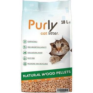 Kattenbakvulling - Houtkorrels - 100% Natuurlijke Ingrediënten - Biologisch Afbreekbaar
