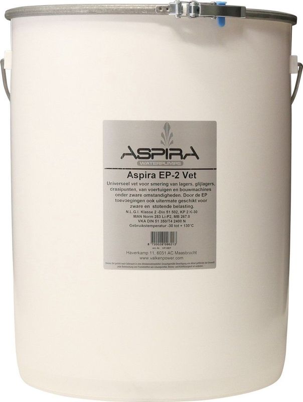 Aspira - EP-2 - Smeervet - 15kg - Universeel - Hoge Viskositeit
