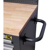 TOOLBOX4YOU - Mobiele Gereedschapswagen - Massief Houten Werkblad - 10 Lades