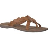 Lazamani - Ava Leren Dames Slippers Tan