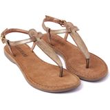 Lazamani - Clara Leren Dames Sandalen Copper