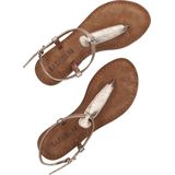 Lazamani - Clara Leren Dames Sandalen Copper