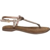 Lazamani - Clara Leren Dames Sandalen Copper