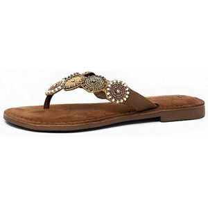 Lazamani Dames Slippers 75.451 Beige