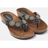 Lazamani Wedge Beads Teenslippers Dames