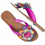 Lazamani  Slippers Dames  Multi  Leer