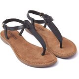 Iris - Veterlaarsjes - Effen - Leer - Ronde Neus - Platte Hak