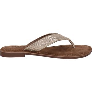 Lazamani dames teenslipper - Goud - Maat 43