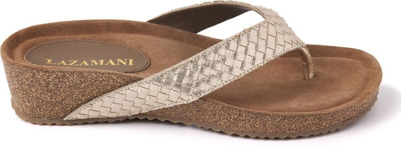 Lazamani - 75.807 - Slipper - Grijs - Leer/Rubber