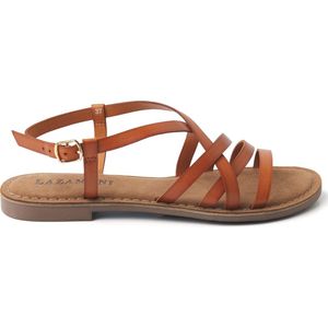 Lazamani - 75.527 - Sandaal - Tan - Leer/Suède/Rubber