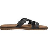 Lazamani - Eden Leren Dames Slippers Black