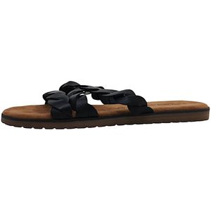 Lazamani - Eden Leren Dames Slippers Black