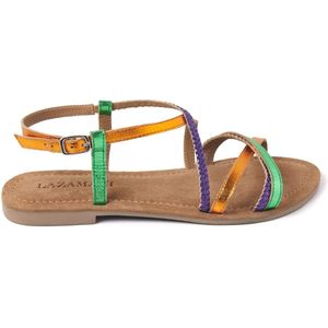 Lazamani  Sandalen Dames  Multi  Leer