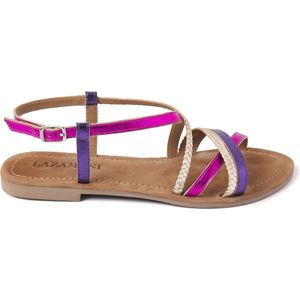 Lazamani  Sandalen Dames  Multi  Leer