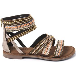 Lazamani  Sandalen Dames  Bruin  Leer