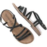 Lazamani - Lucy Leren Dames Sandalen Black