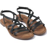 Lazamani - Lucy Leren Dames Sandalen Black