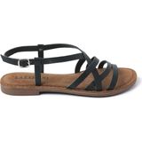 Lazamani - Lucy Leren Dames Sandalen Black