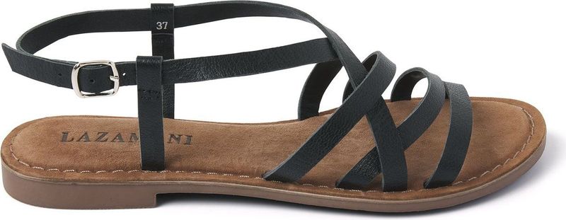 Lazamani - Lucy Leren Dames Sandalen Black