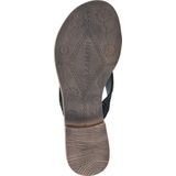 Lazamani - Ilja Leren Dames Slippers Black