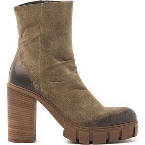 Lazamani  Boots Dames  Taupe  Suède