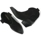 Lazamani Gigi Dames Enkellaarsjes Suede Black