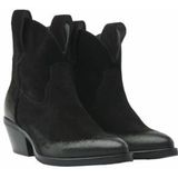 Lazamani - Gigi - Enkellaarsjes - Black - Suede
