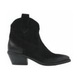 Lazamani - Gigi - Enkellaarsjes - Black - Suede