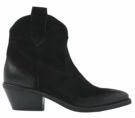 Lazamani - Gigi - Enkellaarsjes - Black - Suede