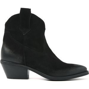 Lazamani Gigi Dames Enkellaarsjes Suede Black