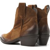 Lazamani - Gigi Dames Enkellaarsjes Suede Cognac