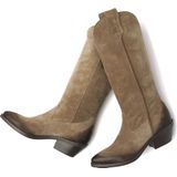 Lazamani - Amy Dames Laarzen Suede Sand