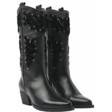 Lazamani Women 85.616 Velvet Pattern Black-Schoenmaat 36