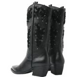 Lazamani Women 85.616 Velvet Pattern Black-Schoenmaat 36