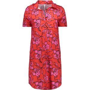 Zoso Ursela Casual Jurk Dames Rood Dessin S/36