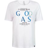 Zoso - Sunset - T-shirt - Wit - Katoen