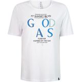 Zoso - Sunset - T-shirt - Wit - Katoen