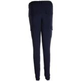 TQ-Amsterdam High Waist Slim Fit Cargobroek Karin van Travelstof Donkerblauw