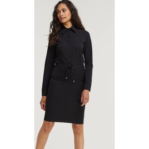 TQ-Amsterdam - Joyce - Midi Rok - Zwart - Travelstof