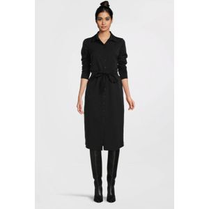 TQ-Amsterdam - Claudia - Blousejurk - Zwart - Travelstof