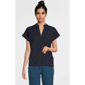 TQ-Amsterdam Blousetop Stella van Travelstof Donkerblauw