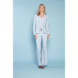 TQ-Amsterdam - Flared Regular Waist Broek - Lichtblauw