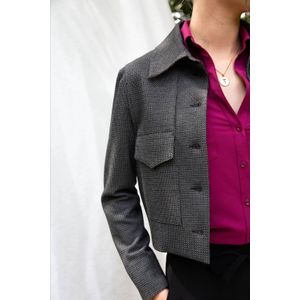 TQ-Amsterdam - Jasje - Grijs - Knoopsluiting - Lange Mouwen