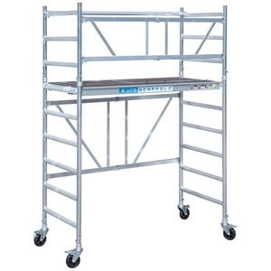 Kamersteiger 90x190 4m werkhoogte + platform 30 cm
