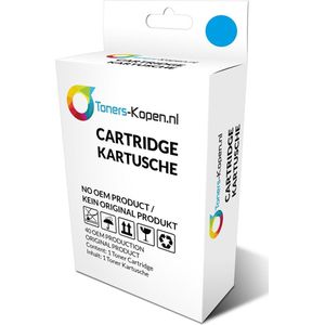 Geschikt voor Huismerk inkt cartridge voor Ricoh Gc21C cyaan wit LABEL