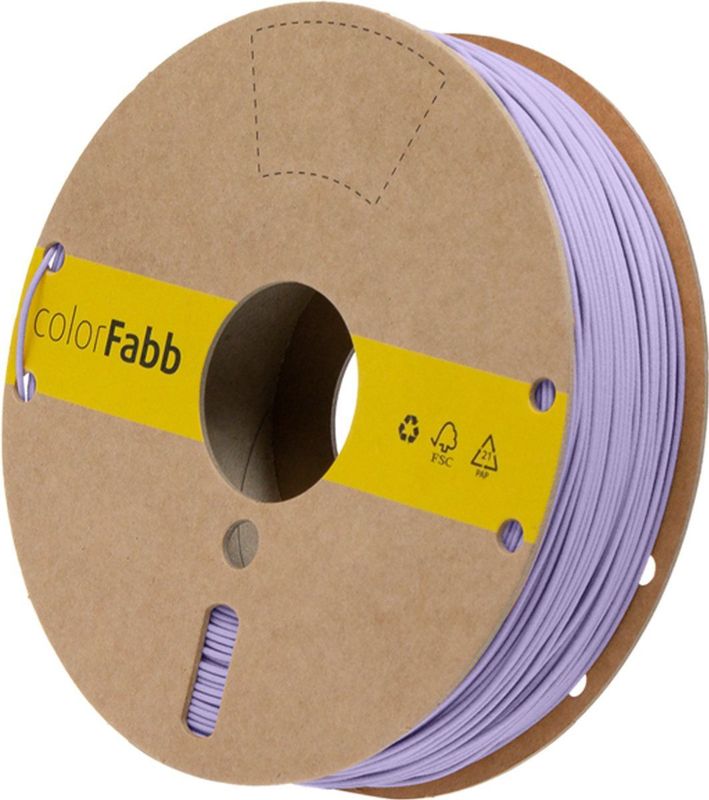 colorFabb - VIBERS PLA - 3D Print Filament - Pastelpaarse Kleur - 750Gr