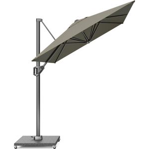 Platinum Sun & Shade – Zweefparasol – Voyager T¹ - 300x200cm – Taupe – Kantelbaar – 360° Draaibaar – 96% UV protectie